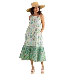 NWOT Double A Vera Dress in Mixed Botanical Sz XS